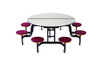 AMTAB MANUFACTURING QUICK-MSR608-GNBB TABLE W/STOOLS MOBILE 60" GRAY/BLK