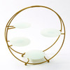 AMERICAN METALCRAFT SRG4 STAND BUFFET 4 TIER 21-1/8X6-5/8" GOLD