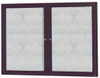 AARCO PRODUCTS ODCC3648RBA CABINET BULLETIN BOARD 48X36" BURLAP