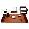 DACASSO D3020 DACASSO MOCHA LEATHER 10-PIECE DESK PAD 