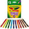 CRAYOLA 684112 WOODCASE PENCILS,SHORT BARREL,3.3MM,13