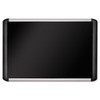 BI-SILQUE VISUAL COMMUNICATION PRODUCTS MVI210301 BULLETIN BOARD,BLACK FABRIC,SILVER