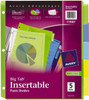 AVERY 11900 TAB DIVIDERS,INSERTABLE,PLASTIC,5-TAB