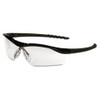 MCR SAFETY DL110 SAFETY GLASSES,BLACK FRAME,CLEAR LENS