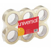 UNIVERSAL UNV63000 BOX SEALING TAPE,3" CORE, CLEAR, 6/PACK