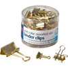 OFFICEMATE 31022 BINDER CLIPS,ASSORTED SIZES, 30/PK, GOLD