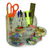 OFFICEMATE 22824 DOUBLE SUPPLY ORGANIZER,CLEAR,PLASTIC