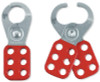 MASTER LOCK 420 SAFETY HASP,ACCEPTS UP TO 6 PADLOCKS,RED