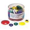 OFFICEMATE 92500 MAGNETS,CIRCLES,ASSORTED SIZES & COLORS