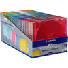 VERBATIM 94178 CD/DVD SLIM CASE,ASSORTED COLORS,50/PACK