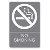 U.S. STAMP & SIGN 4813 ADA SIGN,ADHESIVE, 6"X9", WHITE/GRAY
