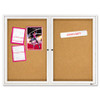 ACCO BRANDS USA LLC 2364 ENCLOSED BULLETIN BOARD, NATURAL CORK/FI