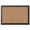 BI-SILQUE VISUAL COMMUNICATION PRODUCTS SF0422581012 NATURAL CORK BULLETIN BOARD,CORK/BLACK