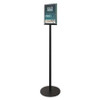 DEFLECT-O 692056 SIGN STAND,MAGNETIC,2 SIDE,8.5X11",BLACK