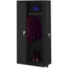 TENNSCO CORP 7114BK CABINET,WARDROBE,36X18X72