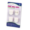 ADVANTUS CORPORATION 75300 CLIP,WALL PANEL,4PK,WH