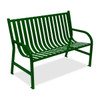 WITT INDUSTRIES, INC M4-BCH-GN METAL BENCH,OAKLEY DECORATIVE SLATTED