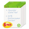 3M COMPANY 559RPVAD6 SELF-STICK EASEL PADS, 25 X 30, WHITE