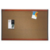 QUARTET B243LC BULLETIN BOARD,36X24,CHERRY FRAME