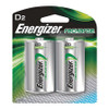 ENERGIZER NH50BP2 BATTERY,RCHRGBLE,D,2/PK