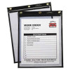C-LINE PRODUCTS 50912 HOLDER,SHOPTICKET,9X12,BLK