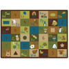 CARPETS FOR KIDS 37700 LEARNING BLOCKS CARPET 5.10 X 8.4