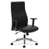 HON VL108SB11 CHAIR,EXEC HI-BACK,LEATHER,BLACK