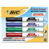 BIC CORPORATION GDEMP41-ASST GREAT ERASE GRIP DRY ERASE MARKERS, CHIS