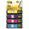 3M COMPANY 683-4AB SMALL FLAGS IN DISPENSERS, FOUR COLORS, 