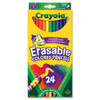 CRAYOLA 68-2424 ERASABLE COLORED WOODCASE PENCILS, 3.3 M