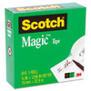 3M COMPANY 810-34-1296 MAGIC TAPE, 3/4" X 1296", 1" CORE, CLEAR