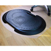 FLOORTEX FCA12S ANTIFATIGUE MAT,CONTOURED,BLACK