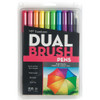AMERICAN TOMBOW INC. 56185 TOMBOW  DUAL BRUSH PEN SET, FINE TIP/BRU