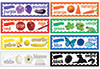 EUREKA COMPANY EU-847071 COLORS MINI BULLETIN BOARD SET