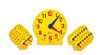 LEARNING RESOURCES 2102 CLASSROOM CLOCK KIT 2094 & 24 MINICLOCKS