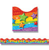 TREND ENTERPRISES, INC. T-92332 RAINBOW & STARS TRIMMERS SCALLOPEDEDGE 1