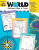 EVAN-MOOR 3720 THE WORLD REFERENCE MAPS & FORMSGR 3-6