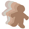 HYGLOSS PRODUCTS INC. 68206 MULTICULTURAL FAMILY CUT OUTS 6INBIG KID