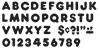 TREND ENTERPRISES, INC. T-465 READY LETTERS 4 INCH CASUAL BLACK