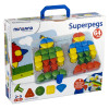 MINILAND EDUCATIONAL CORPORATION 95080 SUPER PEGS BOARD  4 CARDS & 64 PEGS
