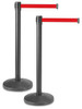 USC H-3736R ULINE BLACK CROWD CONTROL POSTS WITH RET