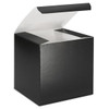 USC S-12460 GIFT BOXES - 5 X 5 X 5", BLACK GLOSS