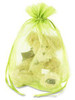 USC S-13169LIME ORGANZA FABRIC BAGS - 10 X 12", LIME