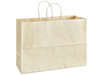USC S-8592OAT KRAFT TINTED COLOR SHOPPING BAGS - 16 X 
