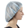 USC S-9891BLU POLYPROPYLENE BOUFFANT CAPS - 18", BLUE