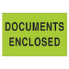 TAPE LOGIC DL1206 2" X 3" - "DOCUMENTS ENCLOSED" (FLUORESC