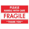 TAPE LOGIC DL2157 2" X 3" - "FRAGILE - HANDLE WITH CARE" L