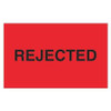 TAPE LOGIC DL1177 1 1/4" X 2" - "REJECTED" (FLUORESCENT RE