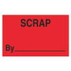 TAPE LOGIC DL1166 1 1/4" X 2" - "SCRAP BY" (FLUORESCENT RE