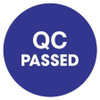 TAPE LOGIC DL1259 2" CIRCLE - "QC PASSED" BLUE LABELS